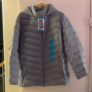 Light Gray Puffer Jacket
